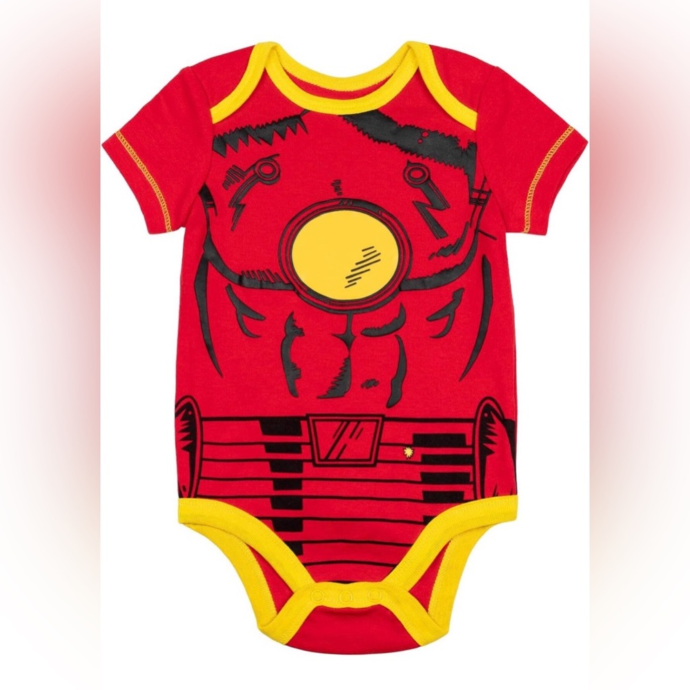 Marvel Avengers Baby Bodysuit 5 Pack 6-9M Iron Man Spider-Man Hulk - Picture 4 of 7